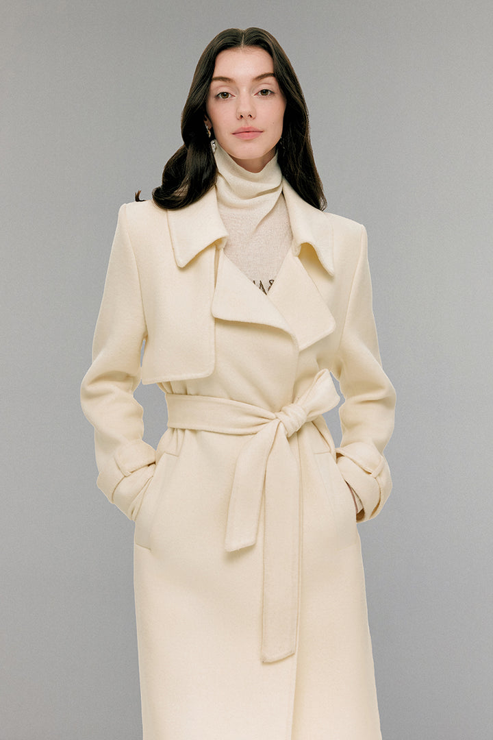 Solid Double-Faced Wool Coat