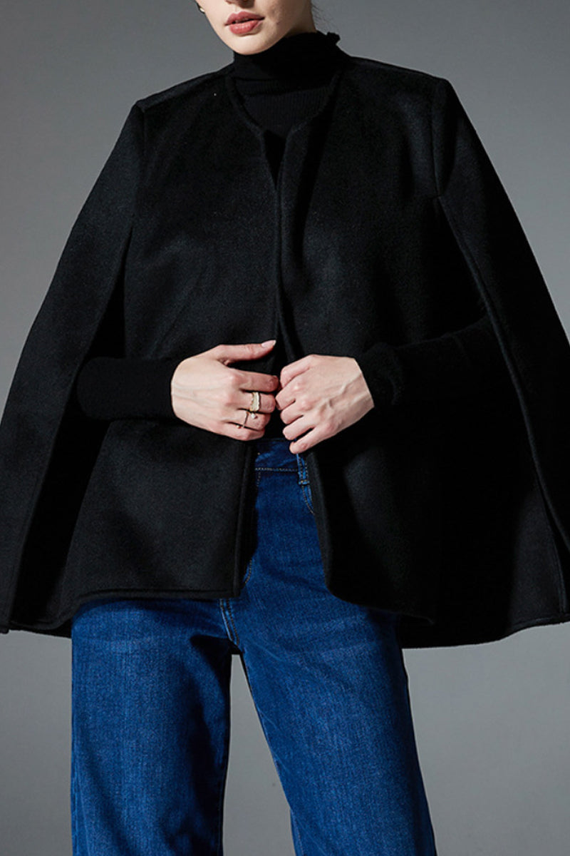Minimalist Double-Faced Chic Cape