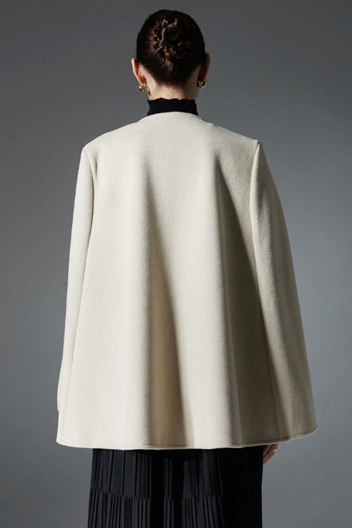 Minimalist Double-Faced Chic Cape
