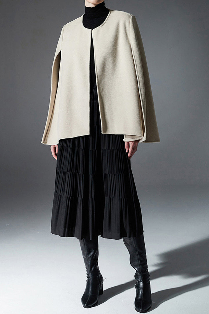 Minimalist Double-Faced Chic Cape