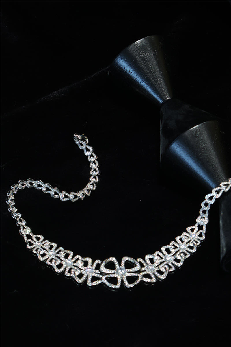 Starlit Clover Weave Necklace