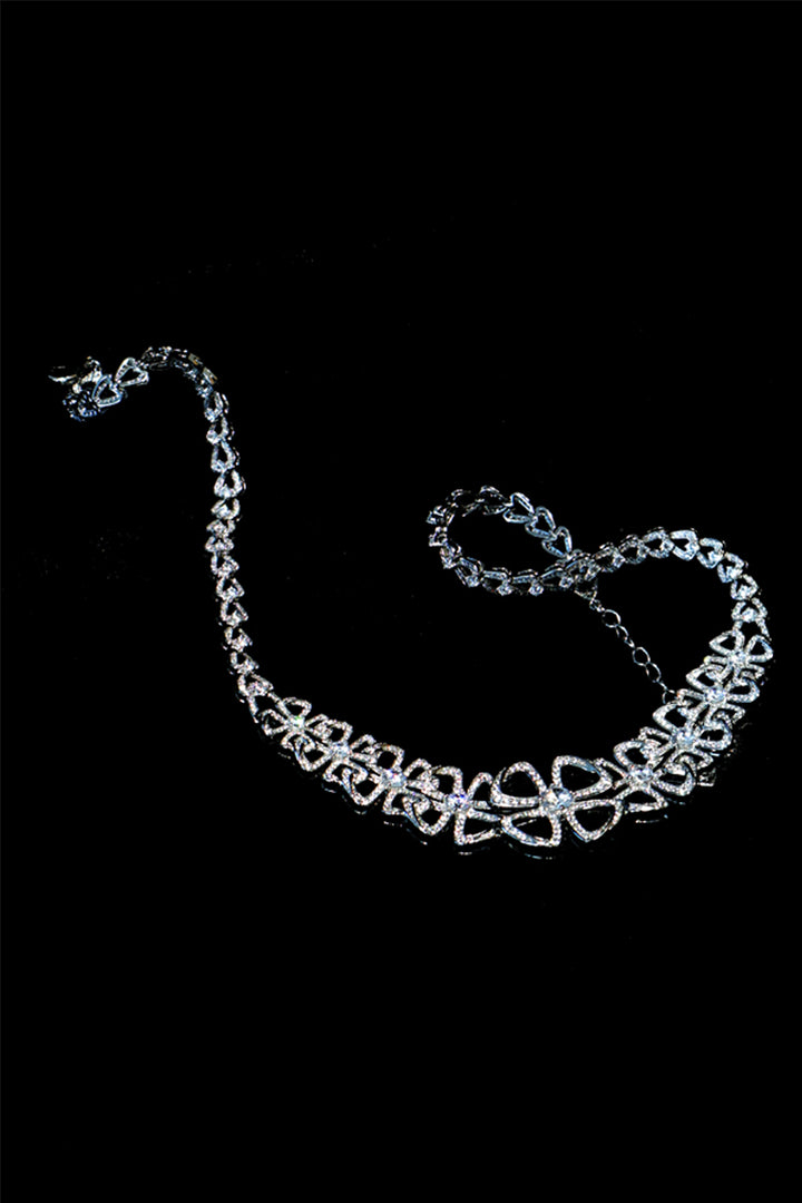 Starlit Clover Weave Necklace