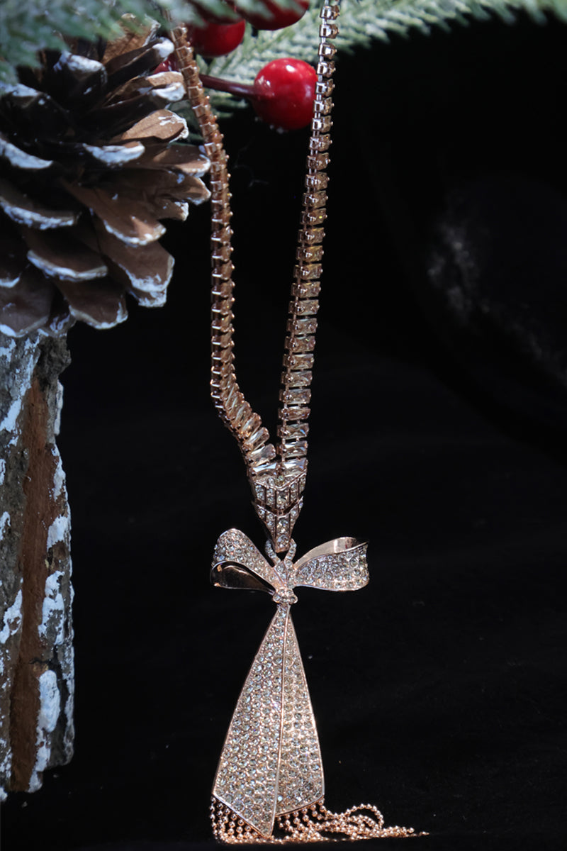 Gilded Butterfly Tassel Necklace