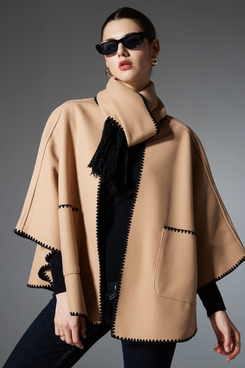 Soft Fringe Wrap Cape