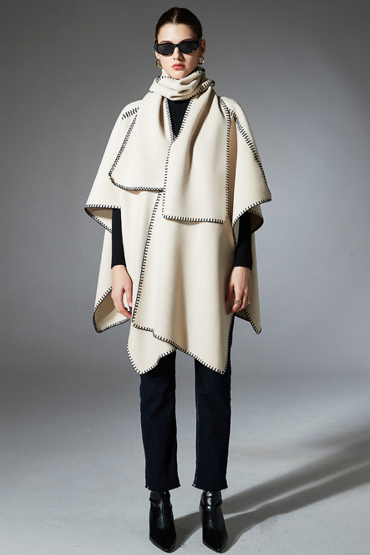 Dual-Wear Scarf Cape Set