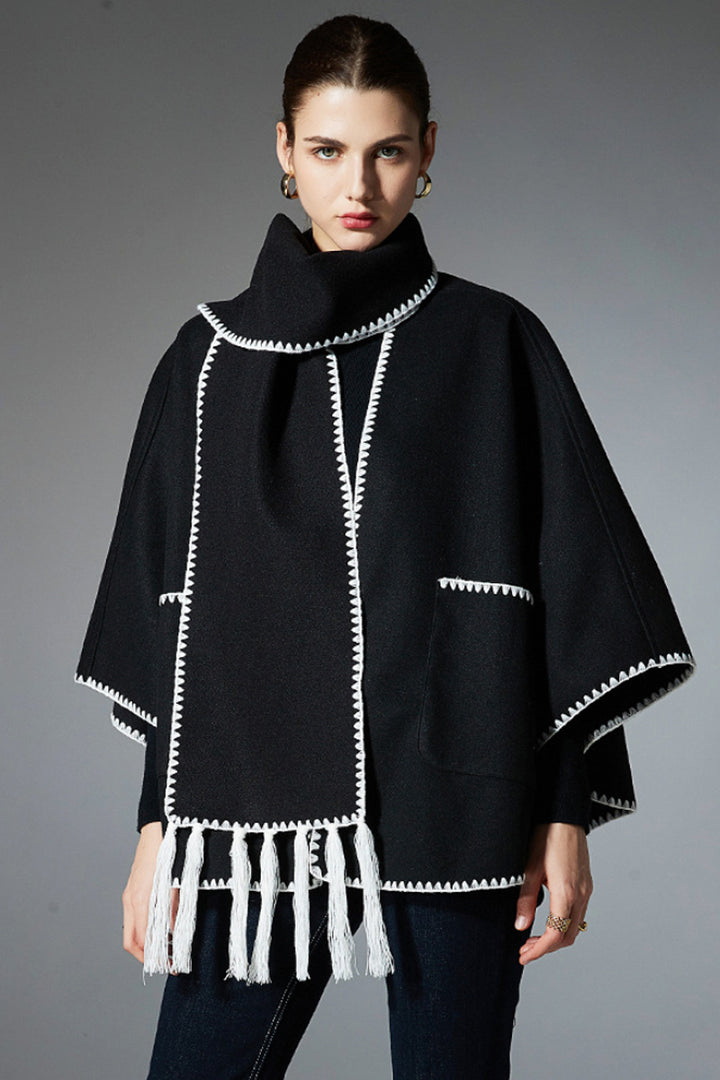 Soft Fringe Wrap Cape
