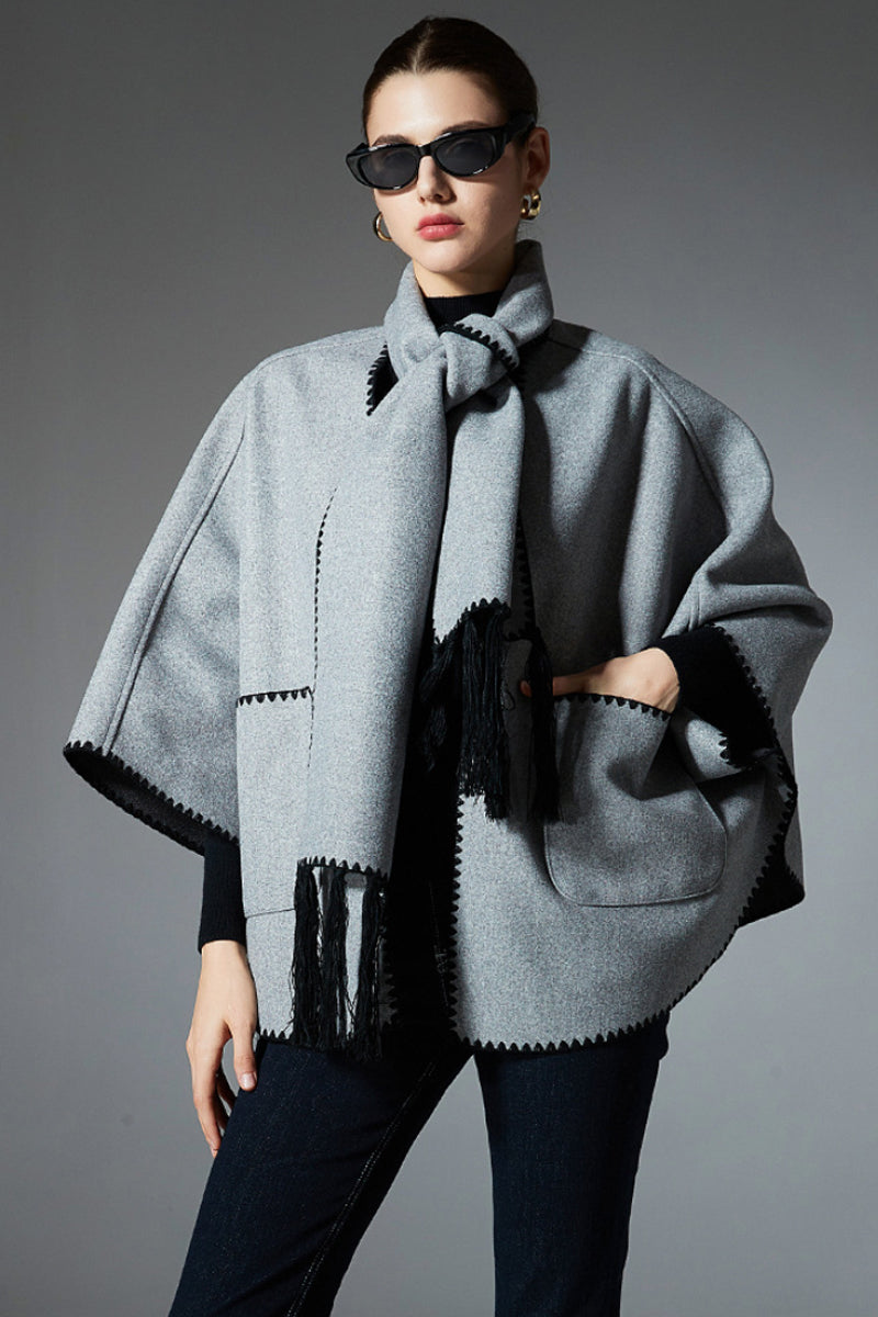 Soft Fringe Wrap Cape