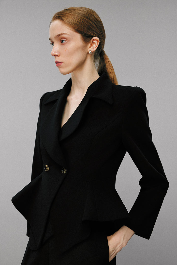 SOLELEGIA Black Tailored Blazer