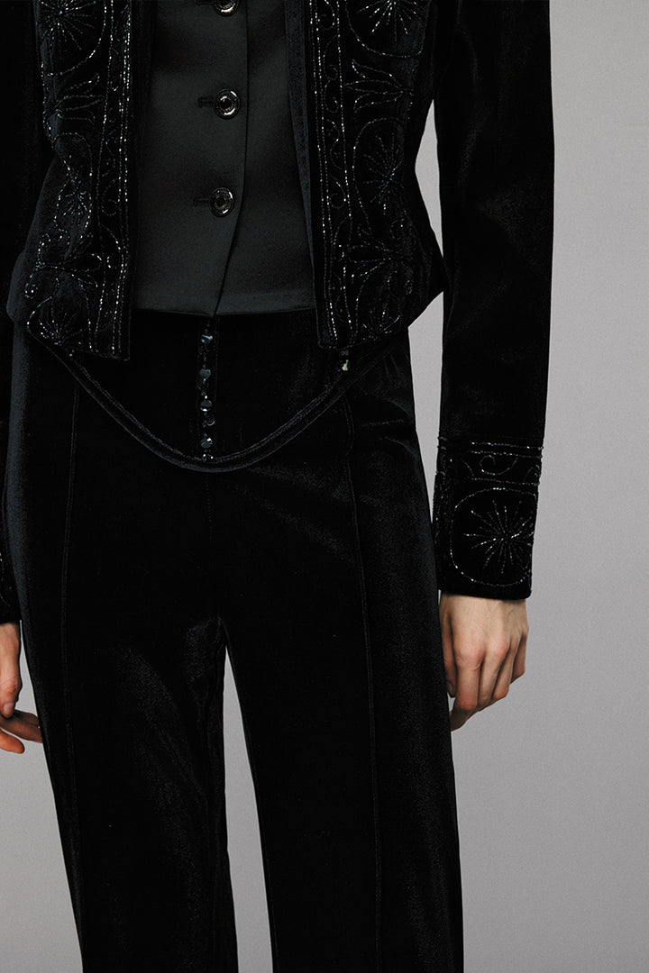 Embellished Velvet Jacket