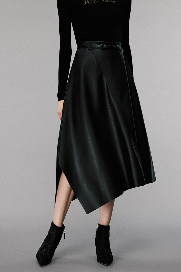 Asymmetrical Midi Skirt