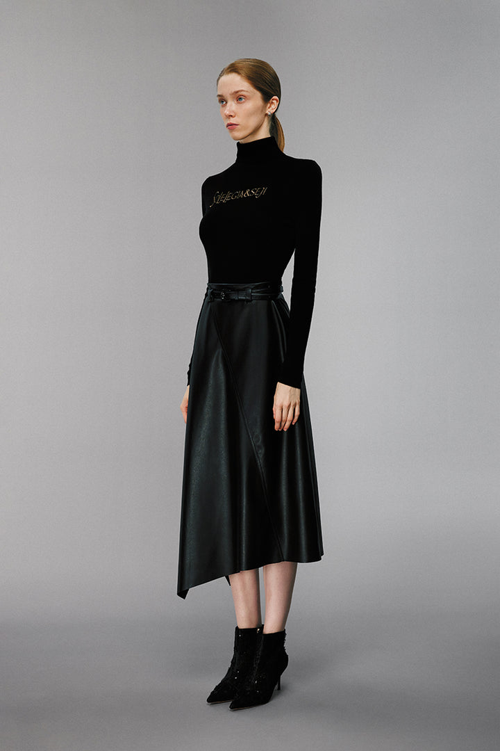 Asymmetrical Midi Skirt