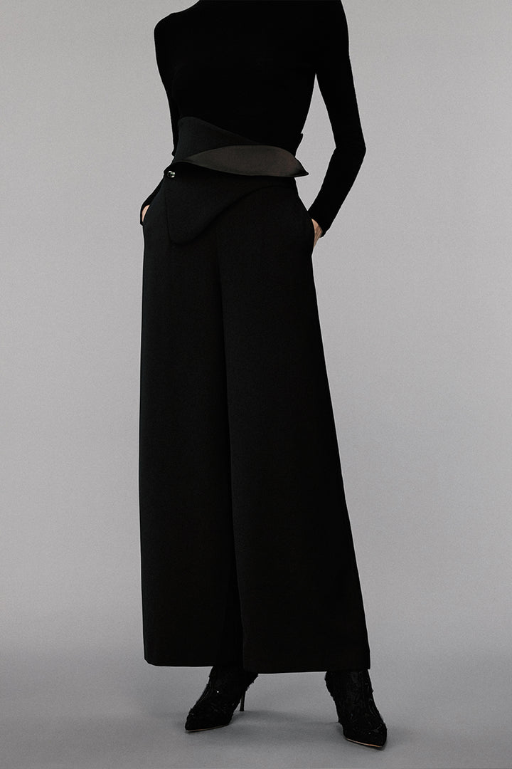 High-Waisted Wide-Leg Pants