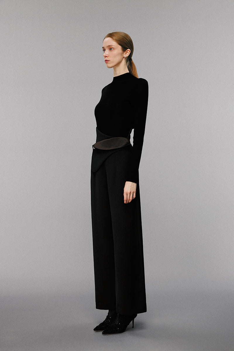 High-Waisted Wide-Leg Pants