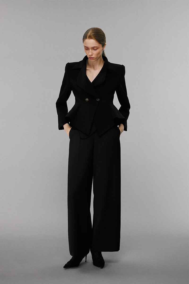 SOLELEGIA Black Tailored Blazer