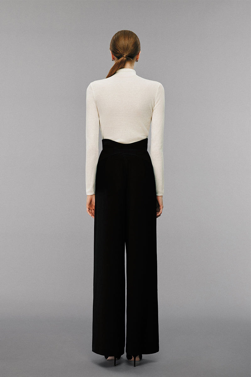 Black Wide-Leg Pants