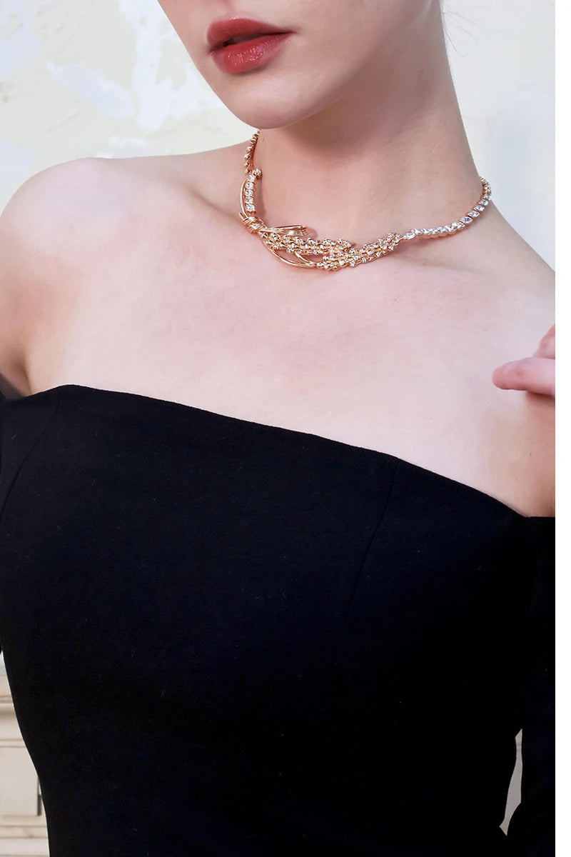 Luminous Gilded Featherfall Necklace