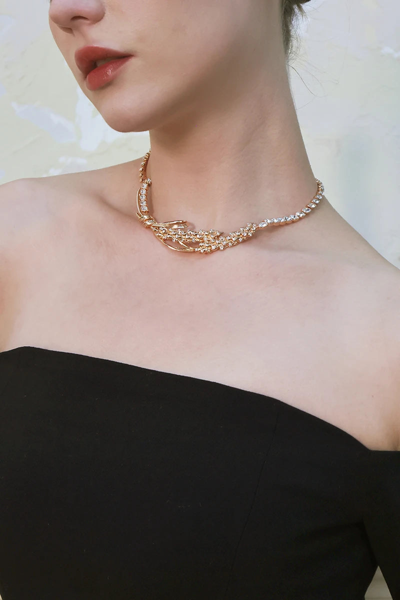 Luminous Gilded Featherfall Necklace