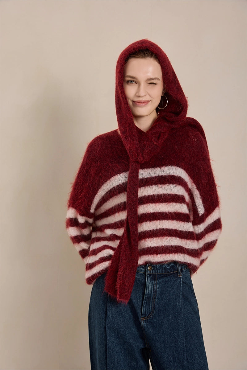 Front view of Solelegia Versatile Knit Sweater for Women