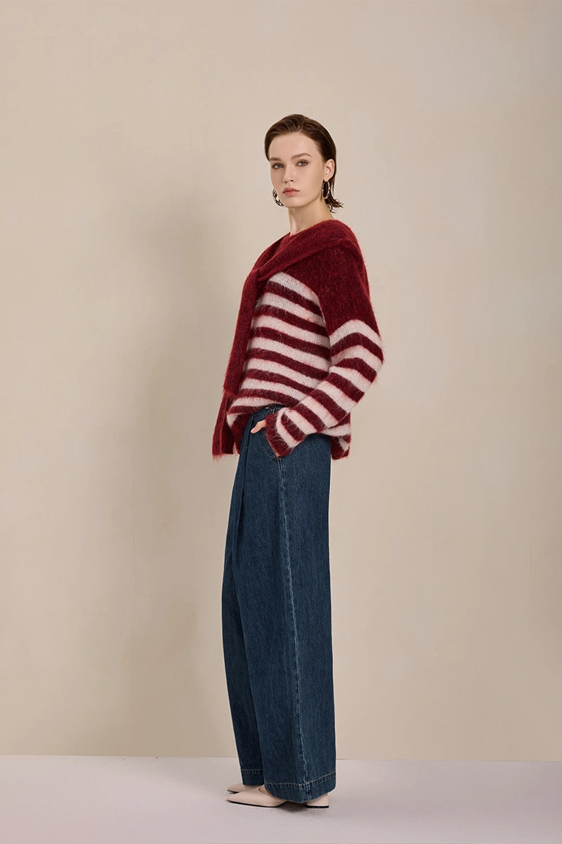 Side view of Solelegia Versatile Knit Sweater