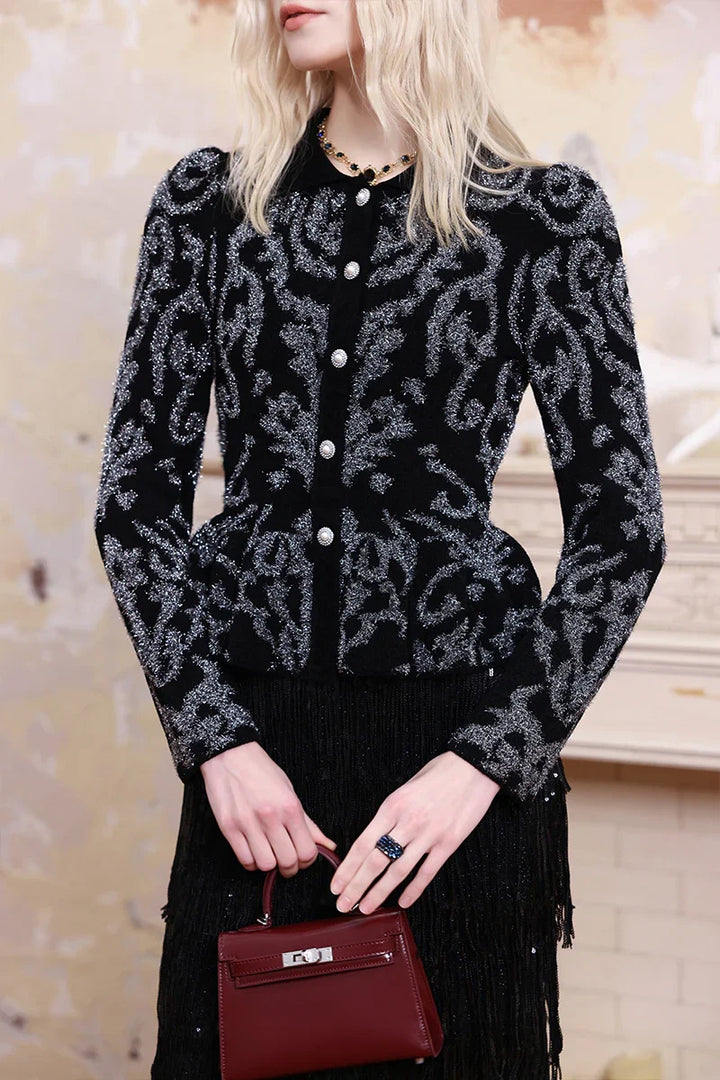 Close-up of velvet sculpted waist blouse, fine fabric detail and elegant waist design